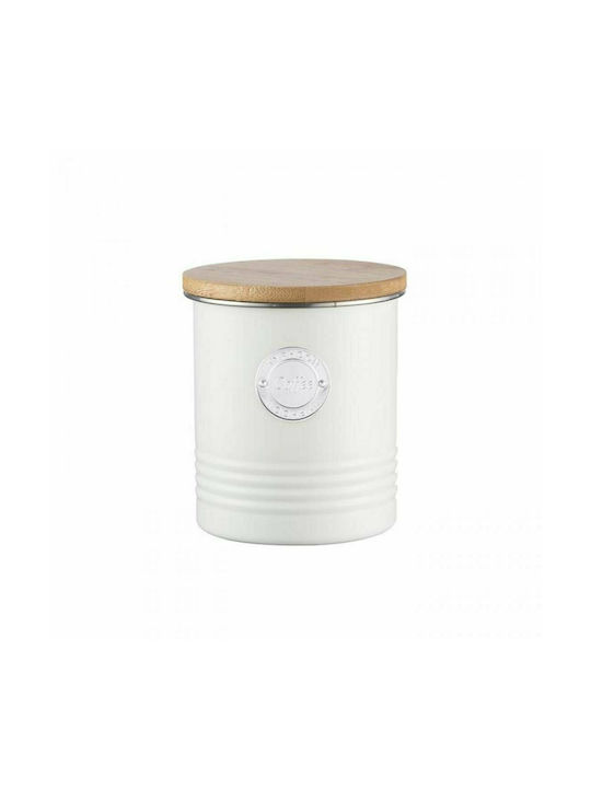 Typhoon Vase Brown with Lid Metallic In White Colour 1pcs