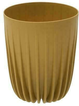 Click Planter Plastic Yellow 25x25x30cm.