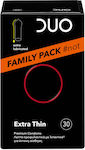 Duo Extra Thin Family Pack Condoms 30pcs