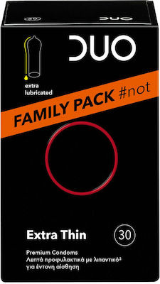 Duo Extra Thin Family Pack Condoms 30pcs