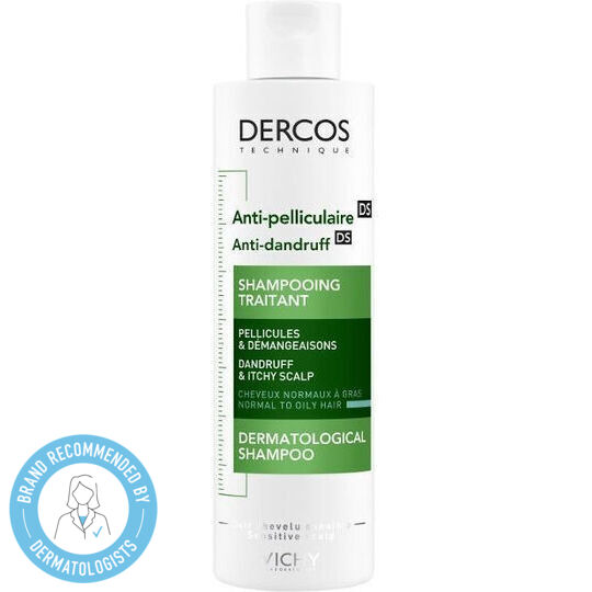 Vichy Dercos Anti Dandruff DS Sampon împotriva Mătreții și Dermatitei Seboreice pentru Păr Gras 200ml