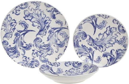 Click Spring Albastru Ceramică Set de Vase 18buc