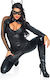 Leg Avenue Wicked Kitty Face Jewels Sticker Sexy Στολή Μαύρη