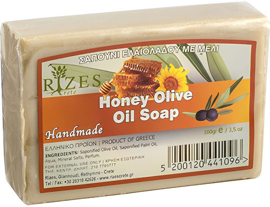 Rizes Crete Handgefertigte Olivenölseife mit Honig 100gr