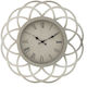 Inart Antique Wall Clock Plastic Silver Ø45cm