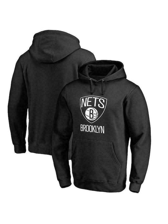 Nets Pegasus Sweatshirt mit Kapuze in schwarzer Farbe