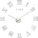 M.Sparkling 3D Antique Wall Clock Plastic Silver