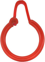 A15 Plastic Bathroom Curtain Ring Red