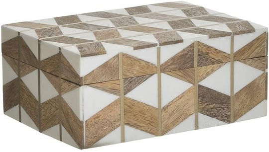 Inart Dekorative Box Polyresin Beige/cream Inart Dekorative Box Polyresin Beige/cream