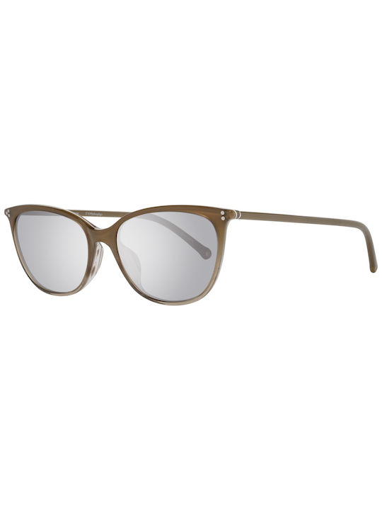 Hally&Son Sunglasses with Brown Acetate Frame and Brown Lenses HS642S 04