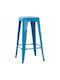 Metallic Stool for Bar Outdoor Melita Μπλε 1pcs 43x43x78cm