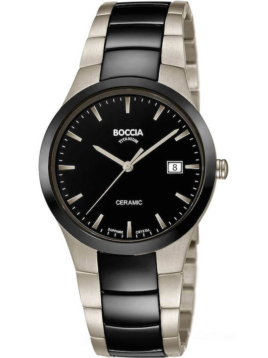Boccia Men's Watch 39mm Battery with Ceramic Bracelet
