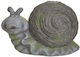 Inart Decorative Snail made of Concrete Snail 37x22x23cm 1pcs