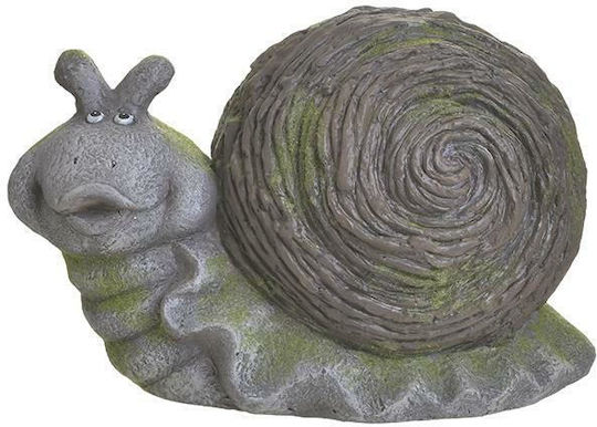 Inart Dekorativ Schnecke aus Beton Schnecke 37x22x23cm 1Stück