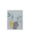 Inart Vases With Flowers Frame Wooden 40x50cm