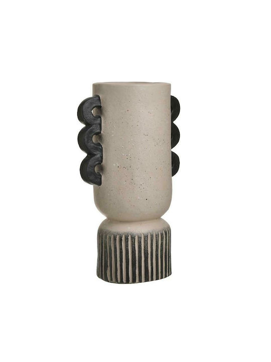 Inart Decorative Vase Ecru 21x14x36cm