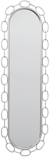 Inart 3-95-465-0003 Καθρέπτης Ολόσωμος Οβάλ Ασημί 116x35cm Inart 3-95-465-0003 Καθρέπτης Ολόσωμος Οβάλ Ασημί 116x35cm