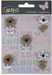 Luna Decorative Flower for DIY Crafts 5pcs