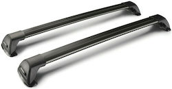 Yakima Flush Mixed for Cars with Factory Bars (with Roof Rack Legs and Lock) Black