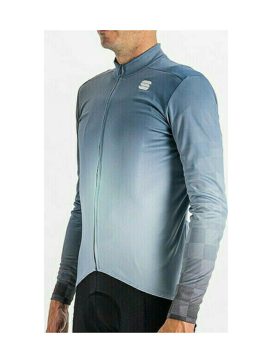 Sportful Rocket Thermal ZLV051 Ανδρική Μακρυμάνικη Μπλούζα Ποδηλασίας Μπλε