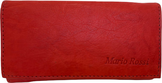 Mario Rossi Tobacco Pouch With Magnetic Clasp 15.3x8.8cm Red