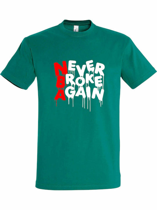 T-shirt Unisex " NBA Basketball, Never Broke Again " Emerald