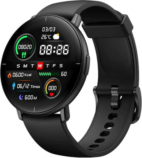 Mibro Lite Smartwatch with Heart Rate Monitor (Black)