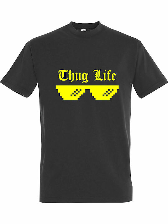 T-shirt Unisex " Thug Life ", Dark grey