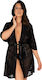 Obsessive Jagueria Sexy Ρόμπα Peignoir Black