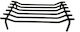 SXTZ-6035 Metallic Fireplace Grate Straight Ashtray Free 60x35cm
