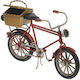 Inart Vintage Metallic Miniature Bicycle Red 17x5x10cm