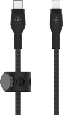 Belkin Geflochten USB-C zu Lightning Kabel 15W Schwarz 1m (CAA011BT1MBK)