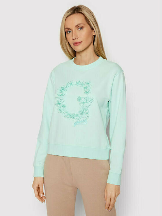 Guess Women's Sweatshirt Turquoise