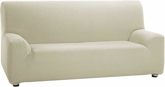 Mc Decor Tunez Elastic Cover Three Seater Sofa Ecru 170cm Mc Decor Tunez Elastic Cover Three Seater Sofa Ecru 170cm