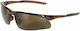 Cofra Solarcage Safety Glasses for Protection with Brown Lenses Tinted 1pcs