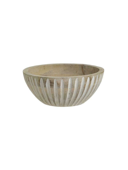 Inart Decorative Bowl White 24x24x10cm