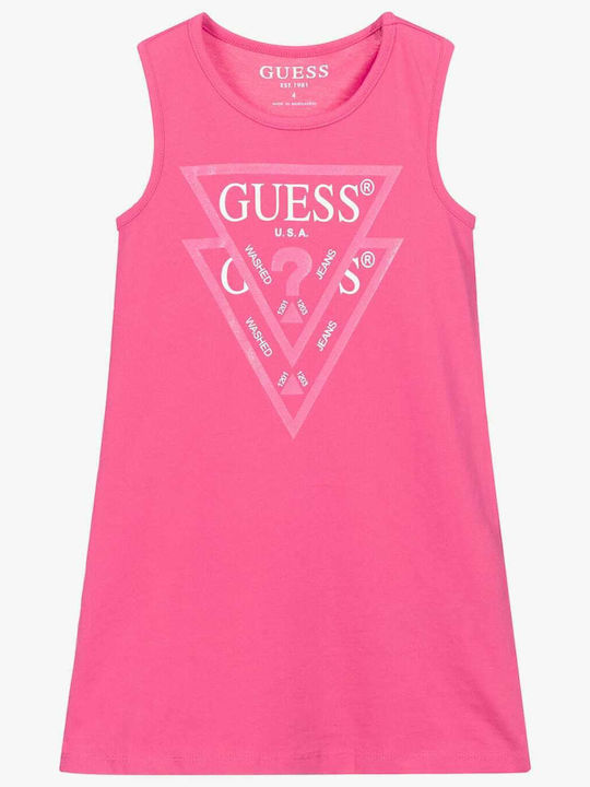 Children's Dress Sleeveless Fuchsia