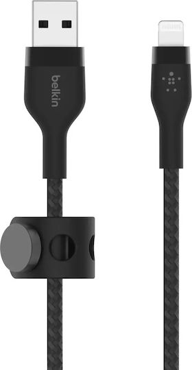 Belkin Braided USB-A to Lightning Cable 18W Black 1m (CAA010BT1MBK)