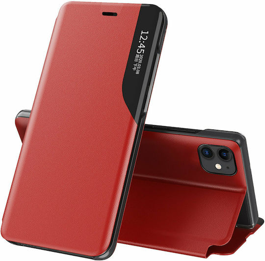 Hurtel Eco Leather View Book Δερματίνης Κόκκινο (iPhone 13 mini)