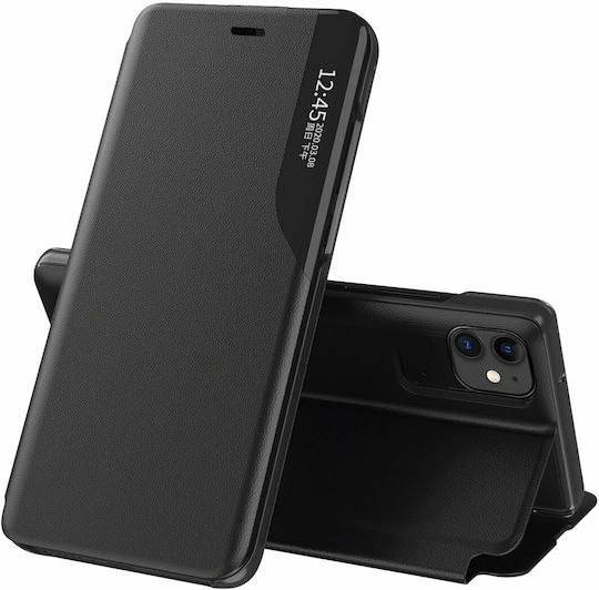 Hurtel Eco Leather View Книга Изкуствена кожа Черен (iPhone 13 Pro Max)