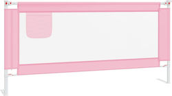 vidaXL Foldable Bed Rails made of Fabric in Pink Color 190x25x95εκ. 1pcs