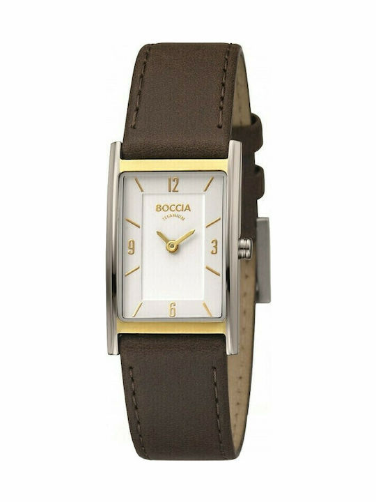 Women's Watch with Brown Leather Strap