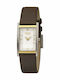 Women's Watch with Brown Leather Strap