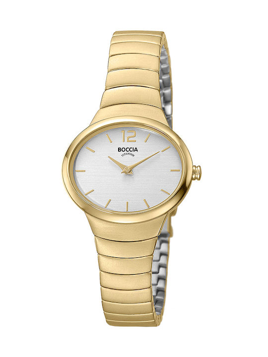 Boccia Watch with Gold Metal Bracelet