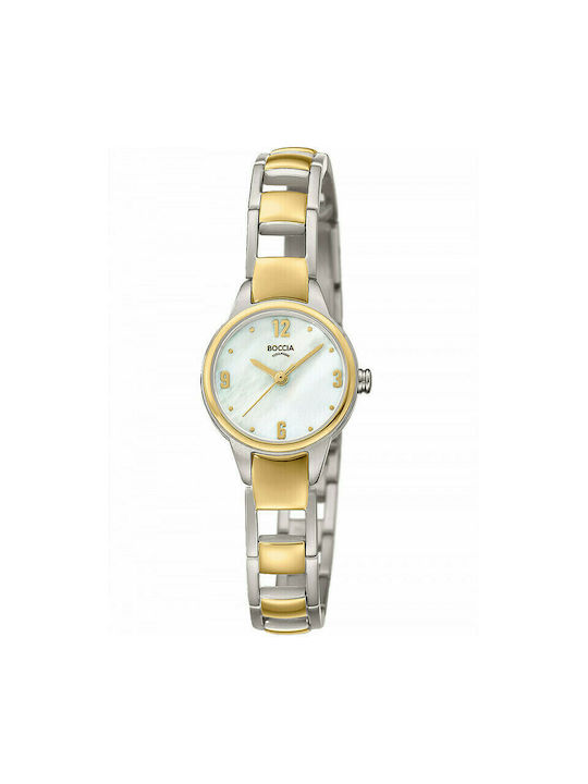 Boccia Watch with Gold Metal Bracelet