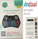 Andowl QY-K09PLUS Kabellos Tastatur mit Touchpad Englisch US