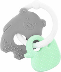 Akuku Bear Teething Rattle made of Silicone for 0 m+ 1pcs