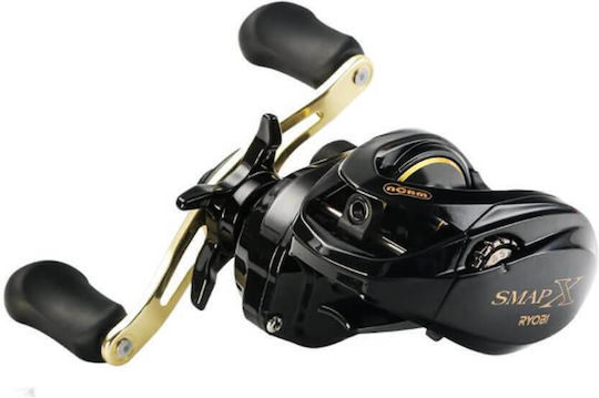 Ryobi Smap X Fischrolle für Gießen / Baitcasting Linkshänder