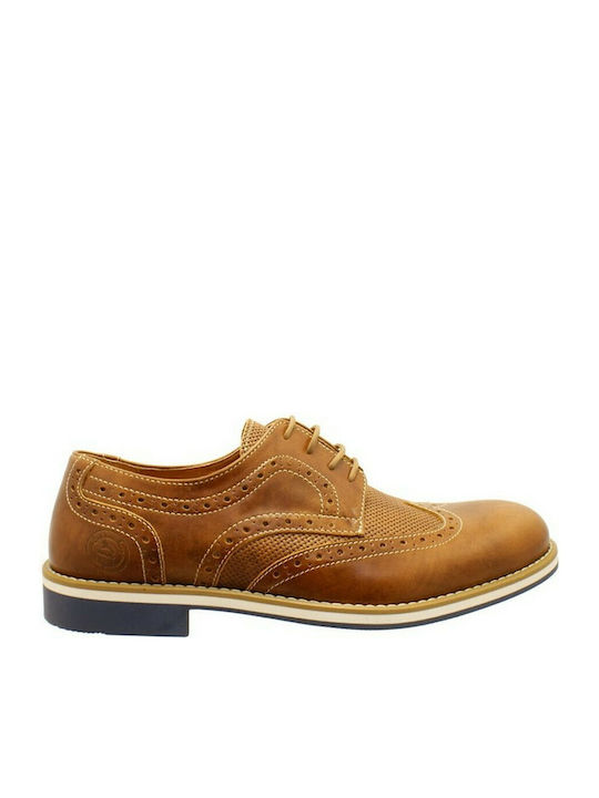 Leder Herren Oxfords Tabac Braun