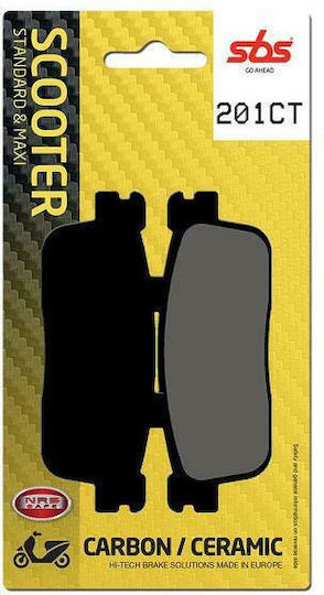 SBS Motorcycle Brake Pads Rear for Kymco Xciting 300 08-14 Joymax 300 09-13 GTS 300 09-16 for Kymco Xciting 300 Piaggio GTS 300 Sym GTS 300 Vespa GTS 300